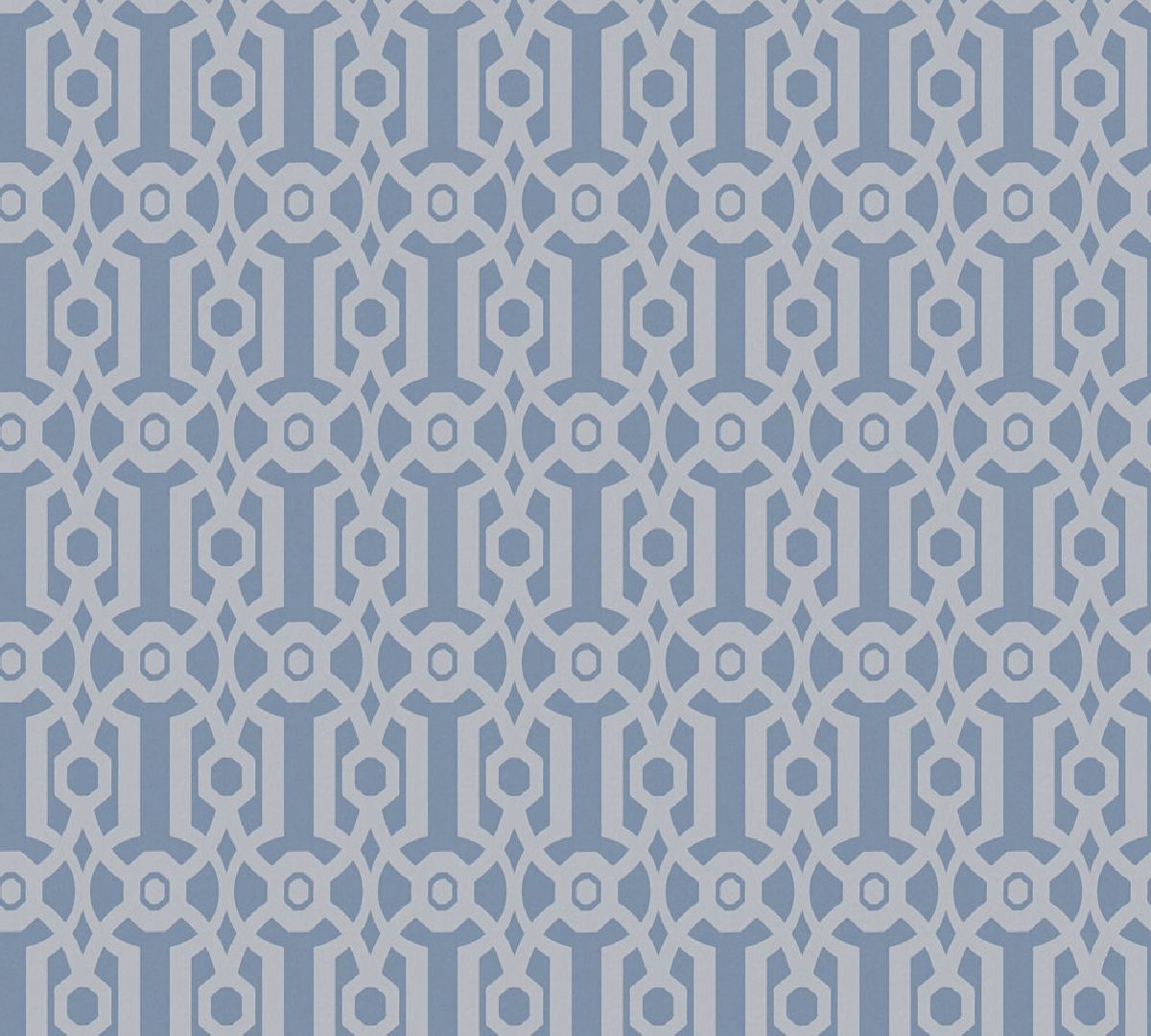 Vliestapete Art of Eden 390622 - Grafiktapete Muster - Blau, Grau
